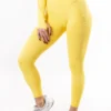 legginsy podkreślające pośladki legginsy push up żółte sweat baby sweat