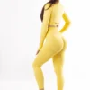 legginsy podkreślające pośladki legginsy push up żółte sweat baby sweat